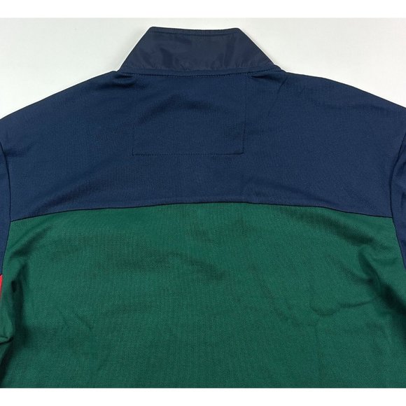 Nautica Competition Mens XL Mock Neck Green Pullover Blue Shirt Jacket K27625 - Picture 11 of 12